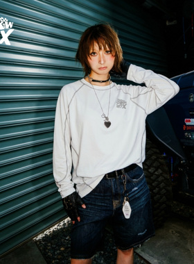 1087X联名KW溜溜哥同款速干抗菌运动凉感长袖春季潮流情侣长袖T恤