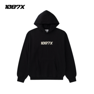 1087X白标 连帽宽松套头长袖卫衣 350克毛圈 男女同款