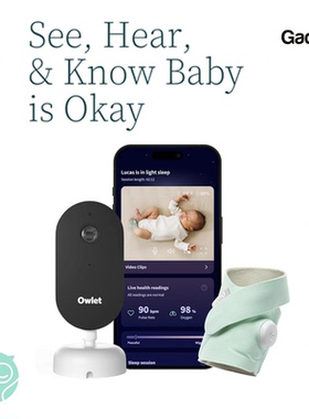 Owlet Dream Sock婴儿智能袜脉搏心率氧气Sight摄像头美国代购