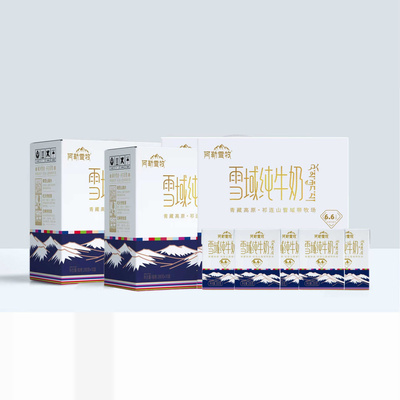 阿勒雪牧祁连山雪域牧场纯牛奶200克整箱早餐儿童成人生牛乳团购