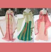 裙青绿28破齐胸裙套装 青泠谷花信隋代大袖 襦衫