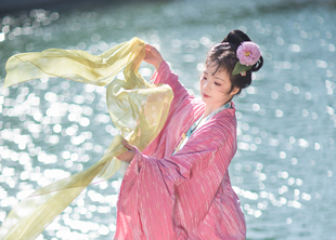 青泠谷春秋丝绒烫金法门寺披衫唐制日常汉服