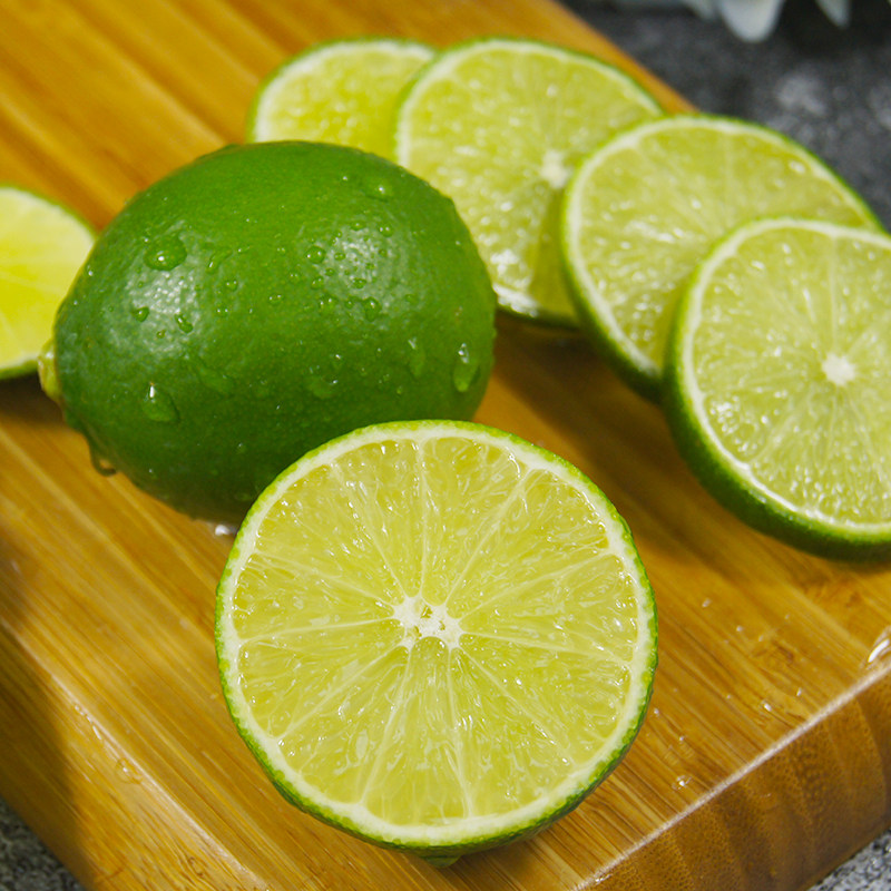 新鲜皮薄多汁无籽青柠檬250g 水果柠檬 泰国冬阴功汤配料