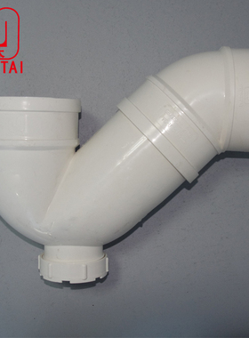 PVC 存水弯 135度P型存水弯 排水防臭p弯头带检查 50 75 110 160