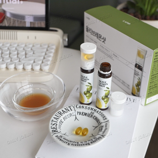 地中海养生法▲韩国LATIB橄榄油柠檬汁安瓶每日1瓶以油养肤K老