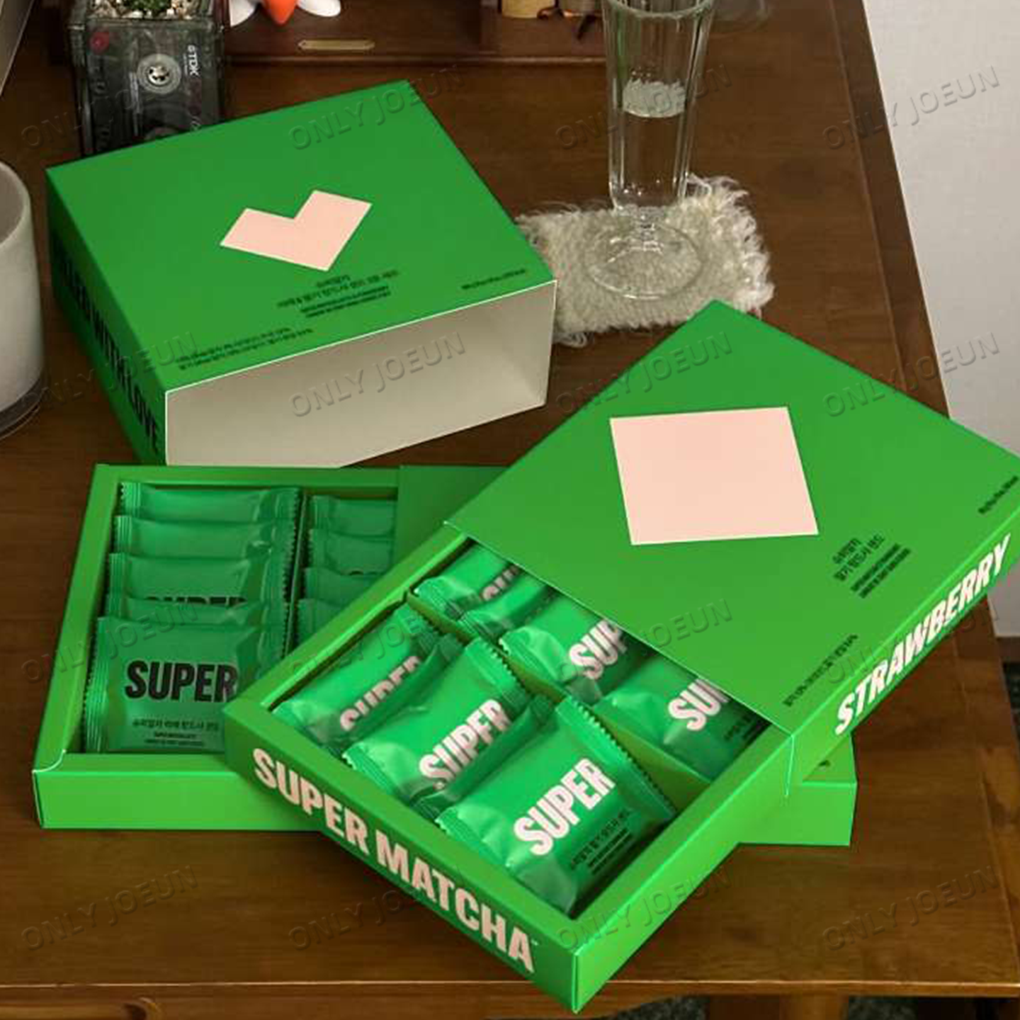 抹茶夹心▲SUPER MATCHA韩国经典抹茶夹心饼干原味草莓夹心美味