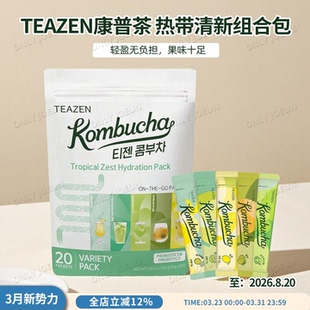 BTS果果推荐 26.8.20 韩国TEAZEN康普茶5种口味混合装