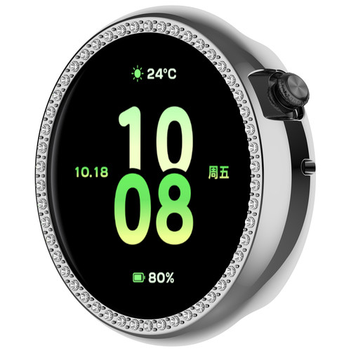 适用荣耀手表fit保护壳IVY-B39镂空镶钻表Fit活力雅致半包PC边框
