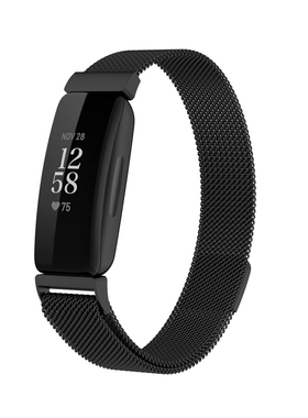 适用Fitbit inspire2智能手环替换表带2代不锈钢金属米兰时尚腕带