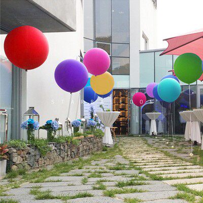 超大气球36寸90cm哥球正品进口红色哑光加厚户外拍照圆形婚礼商场