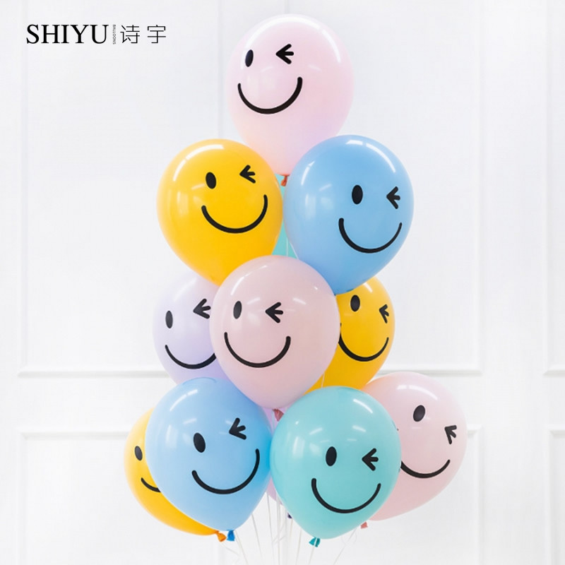 INS毕业装饰生日加厚印花气球