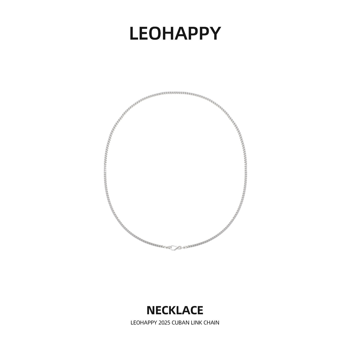 【老钱golf】S925银复古滤镜分层做旧古巴链