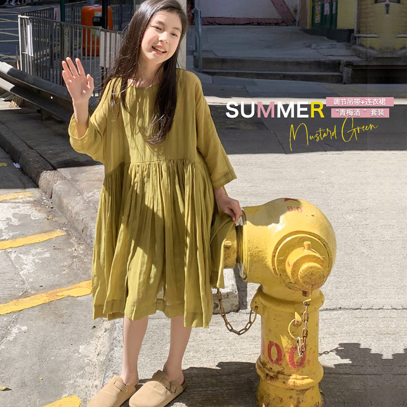 leobaby女童连衣裙春夏款儿童宽松大裙摆中大童吊带两件套,童装/婴儿装/亲子装,连衣裙,淘宝优惠券,粉丝福利购,淘宝优惠卷