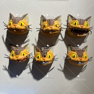 上海橡子共和国宫崎骏吉卜力龙猫猫巴士盲盒 冰箱贴磁贴