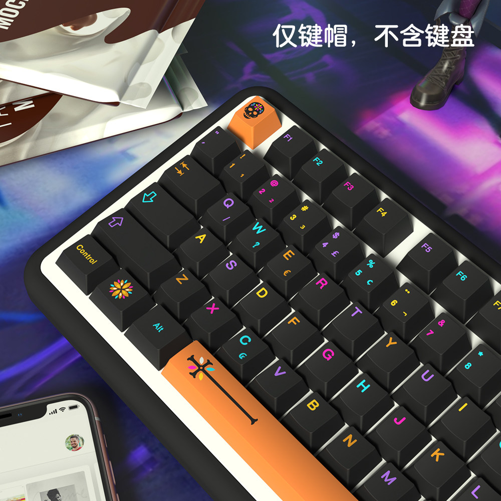 UNDERGROUND WORLD 키캡 원래 높이 PBT 5면 승화 GMK 기계식 키보드에 적합