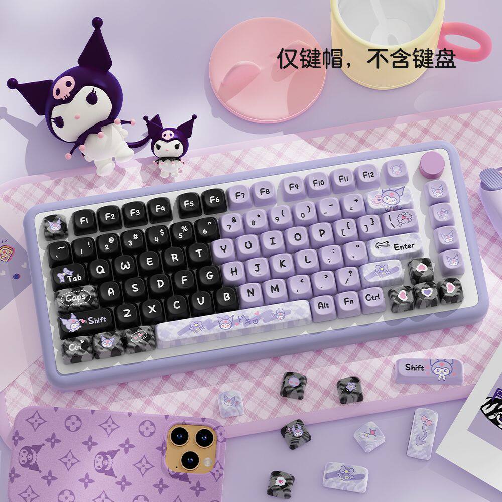 숲 동화 오리지널 키캡 PBT 전체 5면 승화 유형 모아 매우 귀여운 성격 적응형 기계식 키보드