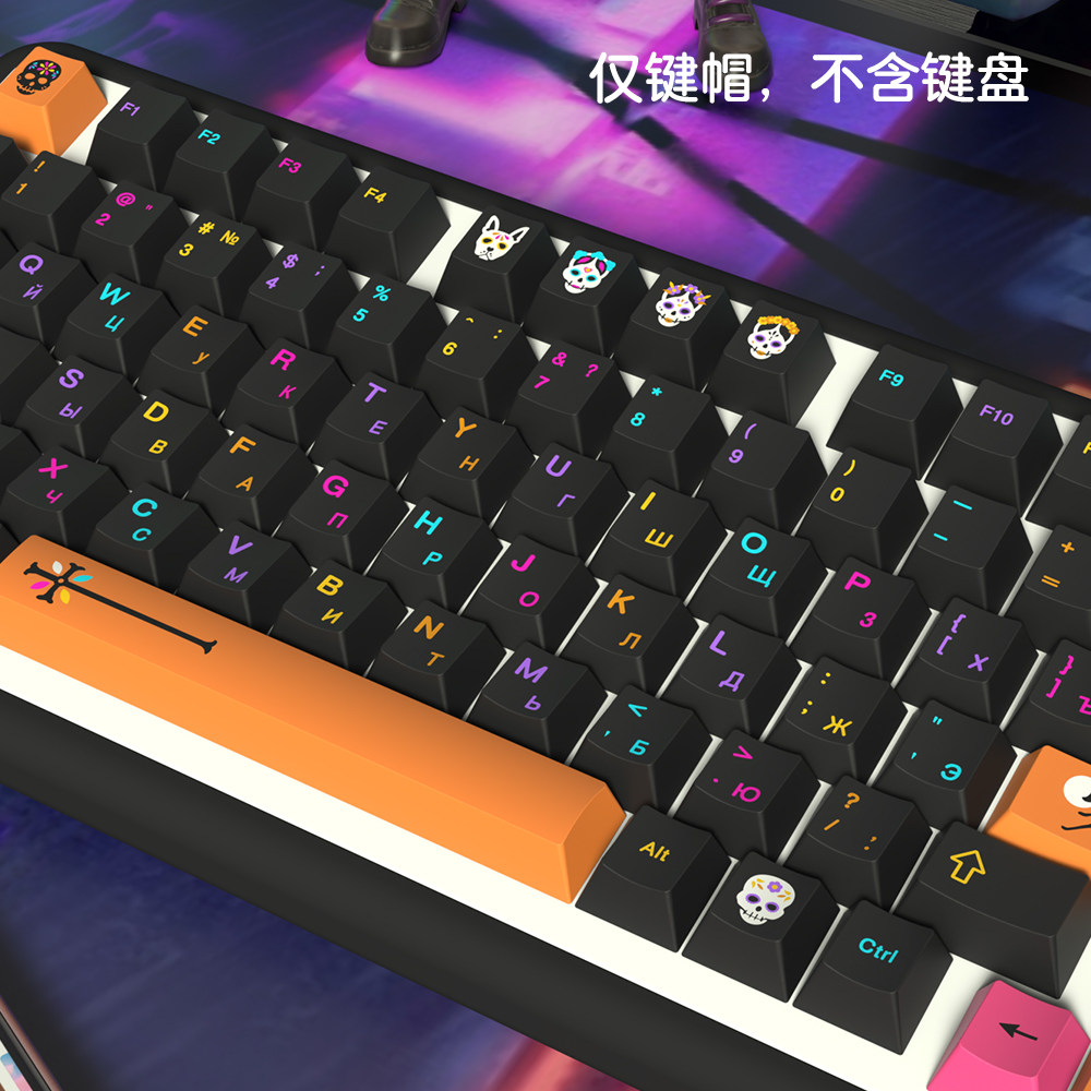 UNDERGROUND WORLD 키캡 원래 높이 PBT 5면 승화 GMK 기계식 키보드에 적합