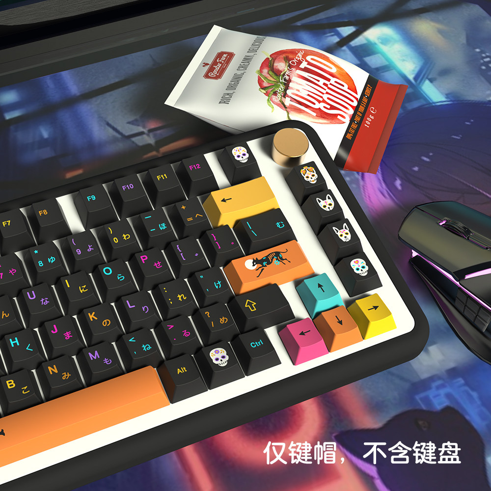 UNDERGROUND WORLD 키캡 원래 높이 PBT 5면 승화 GMK 기계식 키보드에 적합