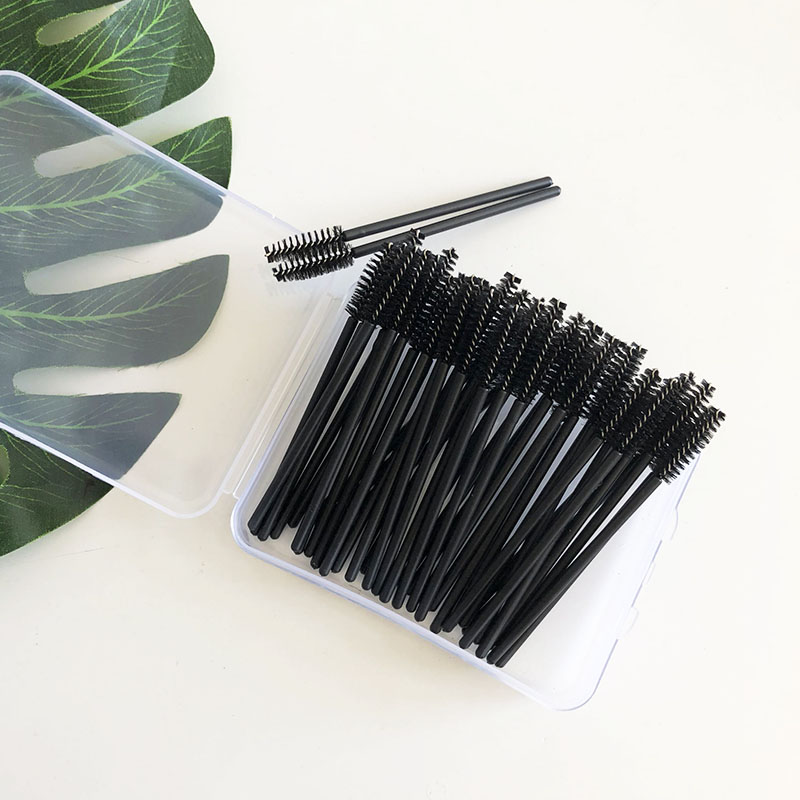 便携20支/50支眉刷螺旋刷眉梳