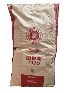 石磨黑裸麦粉法国原产伯爵T170