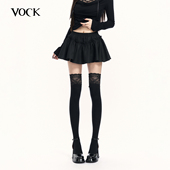 立体刺绣松紧腰短裙伞裙显瘦A字蓬蓬半裙带安全裤 VOCK 玫瑰烬语