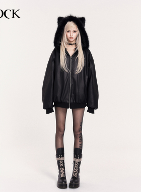 VOCK 冬日战袍 重磅保暖棉服皮衣连帽卫衣毛领猫耳朵情侣加厚外套