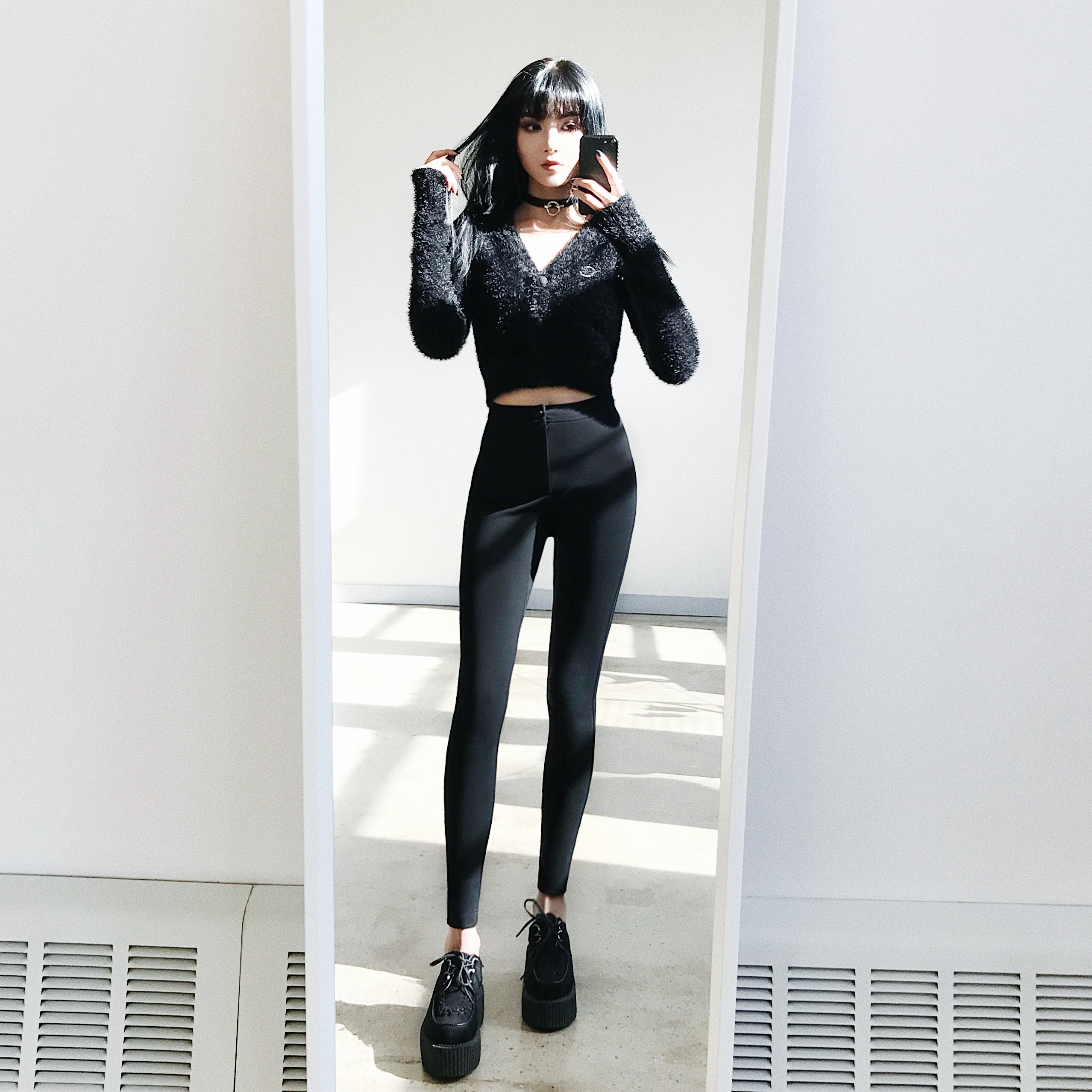◤VOCK◢ 逆天长腿 超赞弹力舒适度 罗马棉紧身高腰长裤春夏女