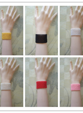 仿珍珠糖果色公主定做遮疤痕手链