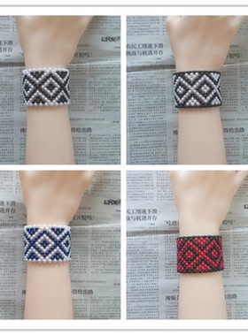 民族女复古编织云南黑色宫廷手链