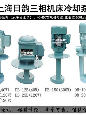 上海日韵DB-12A/12B/25B/50/100/200机床冷却泵/380V油泵铜线电机