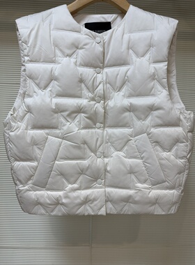 真我永恒2024冬装新款羽绒马甲2441A72038吊牌1199