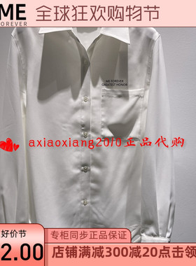 真我永恒2024春季新品女士雪纺长袖衬衣衬衫2413B42159吊699正品