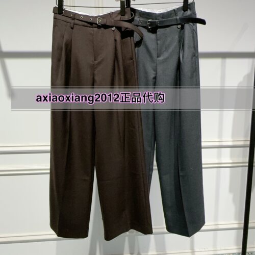 真我永恒2025冬装新款羊毛直筒裤2541C15011吊牌1199