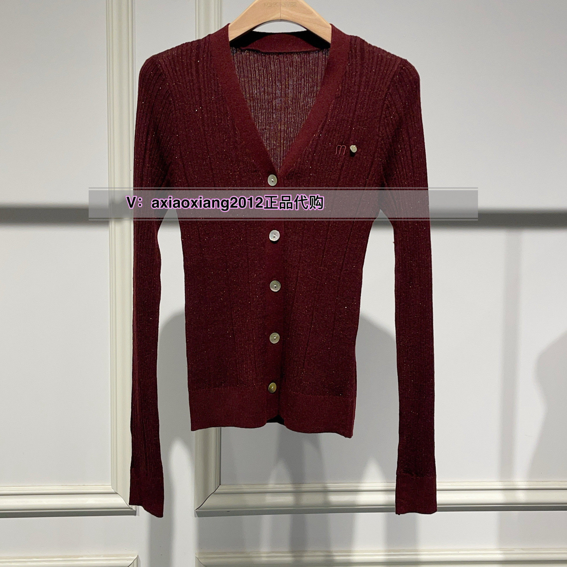 真我永恒2024冬季新品女士短款针织开衫毛衣2449B65375正品吊799