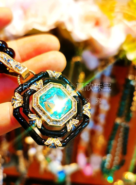 中古饰品经典山茶花项链女小众设计高级感手工精致独特气质