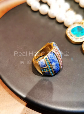 heart意大利中古风格饰品经典戒指女小众设计高级感手工