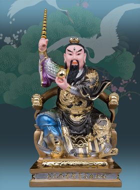 树脂普化天尊九天应元雷公摆件