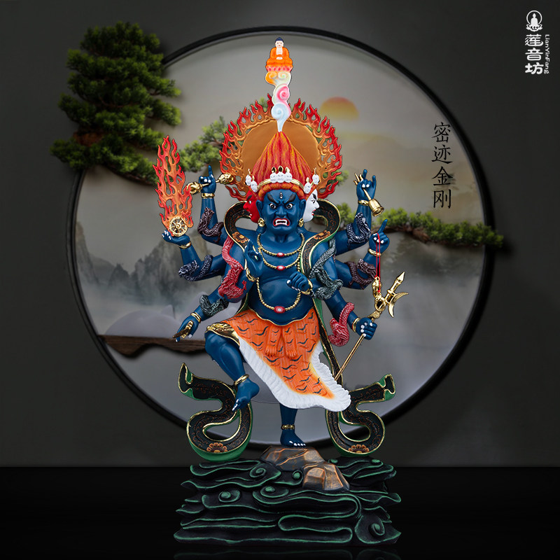 秽迹金刚佛像摆件树脂