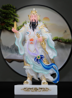 莲音坊汉白玉托塔天王佛像