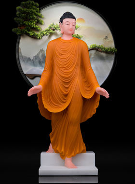 圣丰玉石四海升平佛像摆件