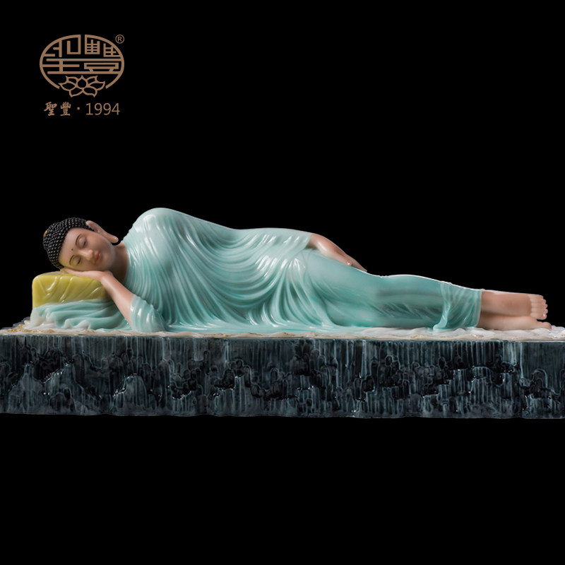 卧佛汉白玉释迦牟尼佛像涅槃圣丰造像佛堂寺庙摆件