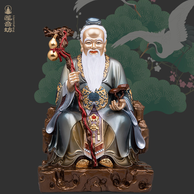 铜彩绘药王孙思邈药王爷