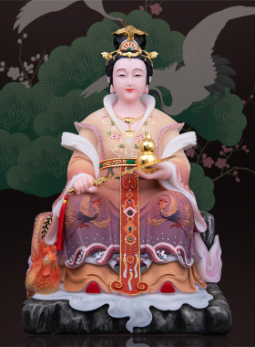 汉白玉九天玄女像家用供奉