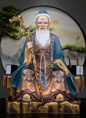 黄铜药王华佗孙思邈神像摆件