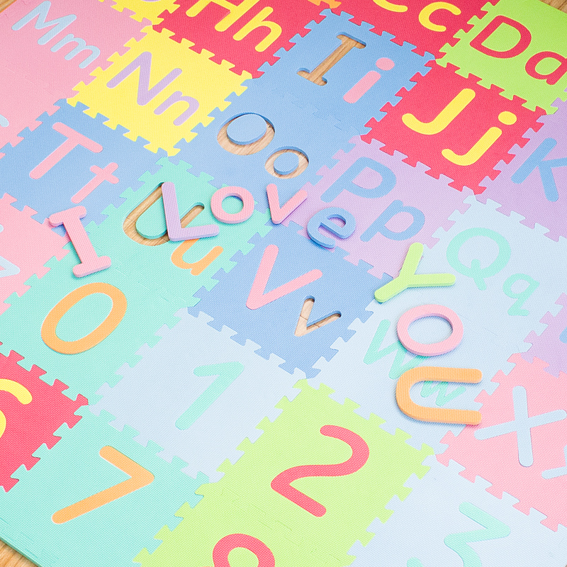 家用儿童拼接泡沫垫大小写字母数字客厅卧室床边垫子宝宝爬行垫30