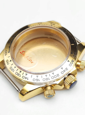 改装配件 蓝宝石手表表壳 VK63表壳 三眼不锈钢陶瓷圈 熊猫外壳