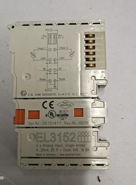 德国BECKHOFF倍福EL3152原装进口模拟量输入端子模块现货实物