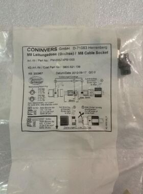 CONINVERS伺服电机插头M8航空插头PM-03SZNPB1003实物拍摄议