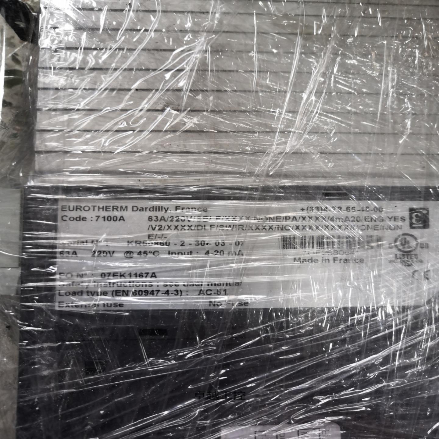 英国欧陆eurm单相可控硅调功器7100A 63A  220V实物如图