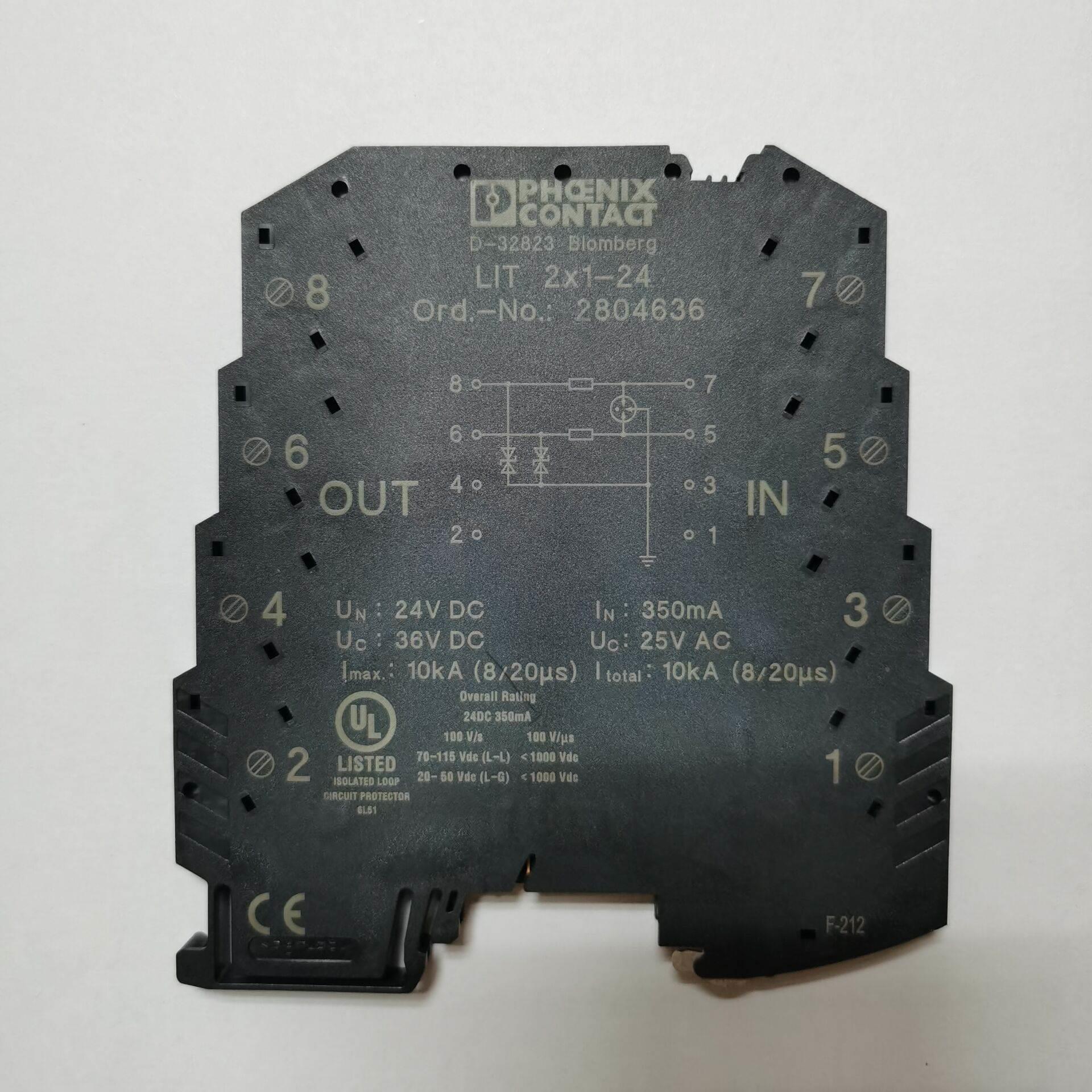 PHOENIX菲尼克斯开关量信号防雷器2804649 LIT 4X1-24促销中
